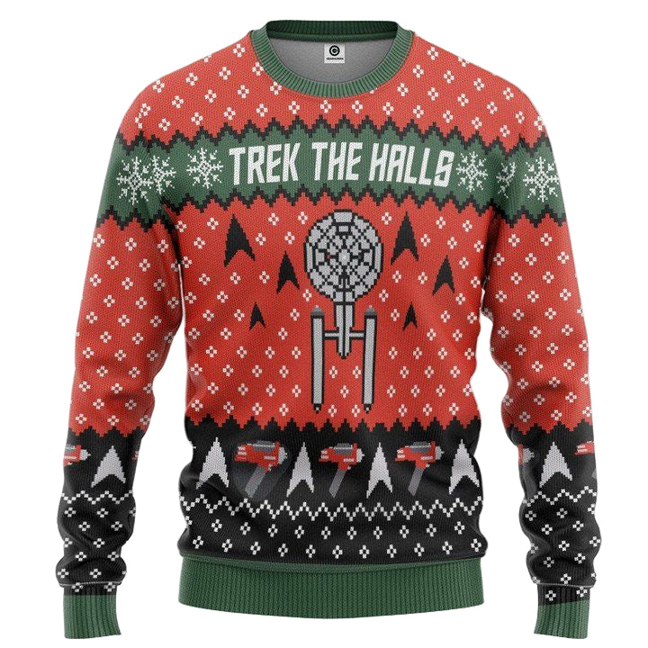 Star Trek Trek The Halls Christmas Sweater ? Usalast