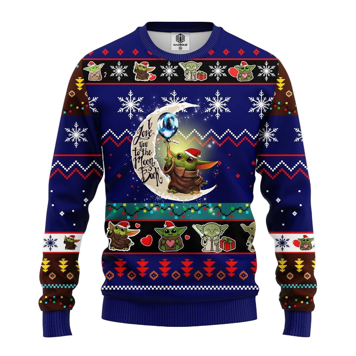 Star Wars Baby Yoda Cute Ugly Christmas Sweater Blue 1 Amazing Gift Idea Thanksgiving Gift ? Usalast