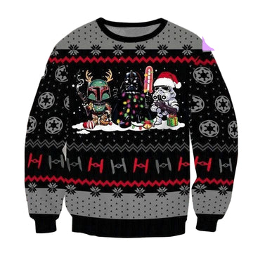 Star Wars Chibi Xmas 3d Ugly Christmas Sweater ? Usalast
