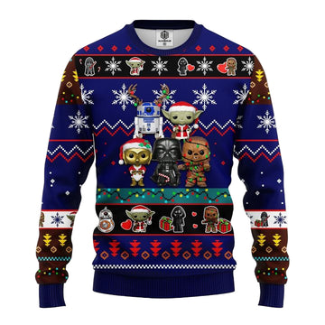 Star Wars Cute Ugly Christmas Sweater Blue 2 Amazing Gift Idea Thanksgiving Gift ? Usalast