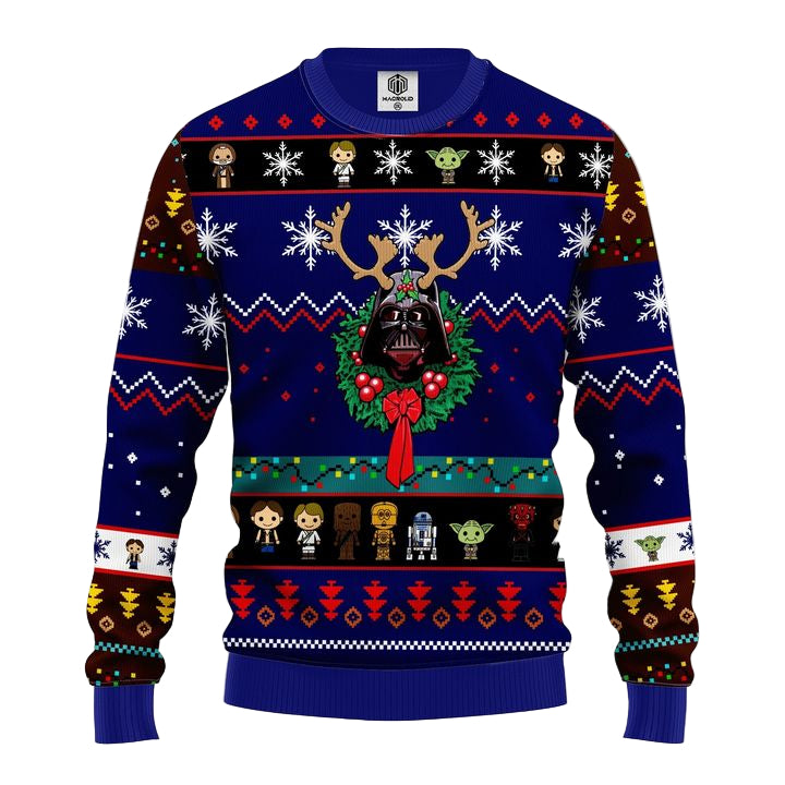 Star Wars Darth Vader Ugly Christmas Sweater Blue 1 Amazing Gift Idea Thanksgiving Gift ? Usalast