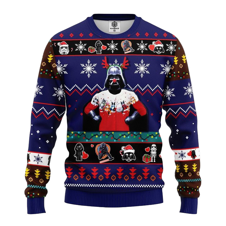Star Wars Funny Ugly Christmas Sweater Blue 1- Amazing Gift Idea Thanksgiving Gift ? Usalast