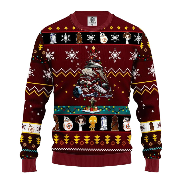 Star Wars Trips Ugly Christmas Sweater Brown Red 1 Amazing Gift Idea Thanksgiving Gift ? Usalast