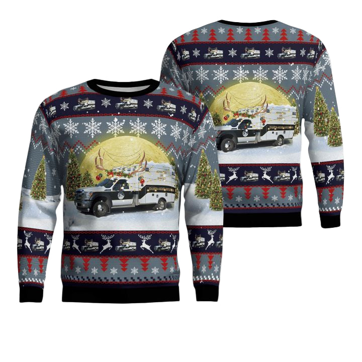 Staunton-Augusta County First Aid Rescue Squad Staunton Virginia Christmas AOP Sweater ? Usalast