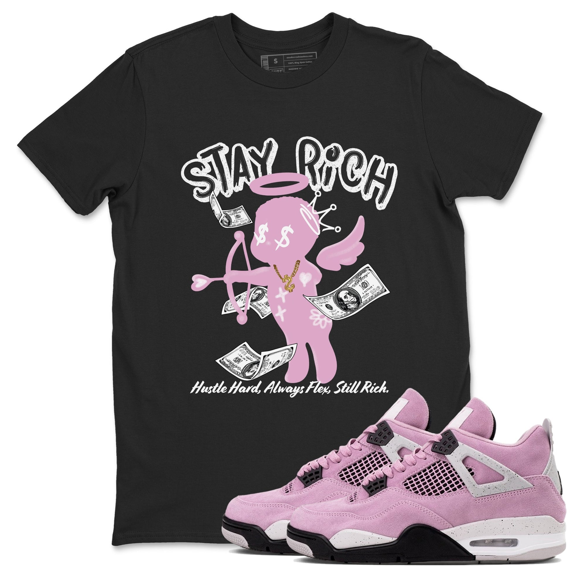 Stay Rich Sneaker Tees - Air Jordan 4 Orchid