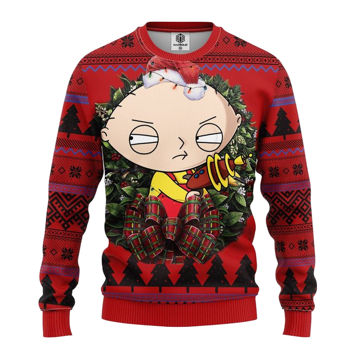 Stewie Griffin Peter Griffin Eric Cartman Noel Mc Ugly Christmas Sweater Thanksgiving Gift ? Usalast