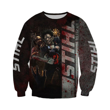 Stihl Chainsaw Horror Character Halloween 3D Sweater ? Usalast