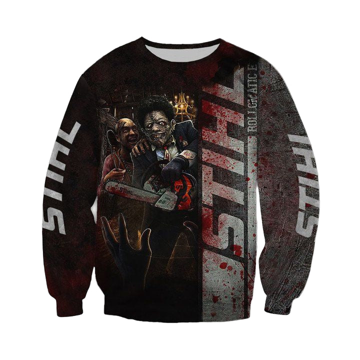 Stihl Chainsaw Horror Character Halloween 3D Sweater ? Usalast