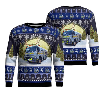 Stirling Country Fire Service Stirling South Australia Christmas AOP Sweater ? Usalast
