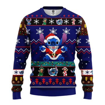 Stitch Cute Ugly Christmas Sweater Blue 1 Amazing Gift Idea Thanksgiving Gift ? Usalast