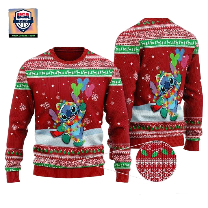 Stitch Light Shape Christmas Sweater Sweater ? Usalast