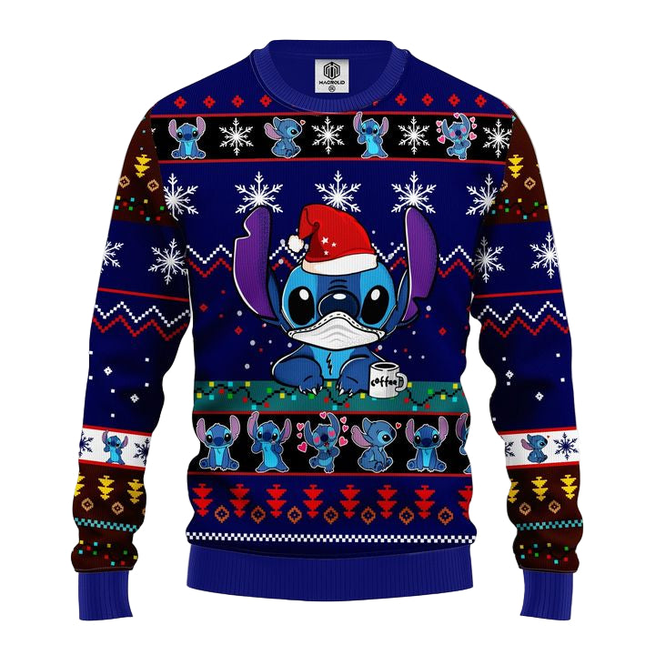 Stitch Ugly Christmas Sweater Blue 1 Amazing Gift Idea Thanksgiving Gift ? Usalast
