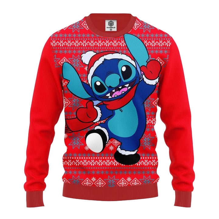 Stitch Winter Red Ugly Christmas Sweater Amazing Gift Idea Thanksgiving Gift ? Usalast