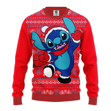 Stitch Winter Red Ugly Christmas Sweater Amazing Gift Idea Thanksgiving Gift ? Usalast