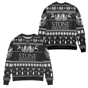 Stone Brewing Logo Christmas Pattern Ugly Christmas Sweater ? Usalast