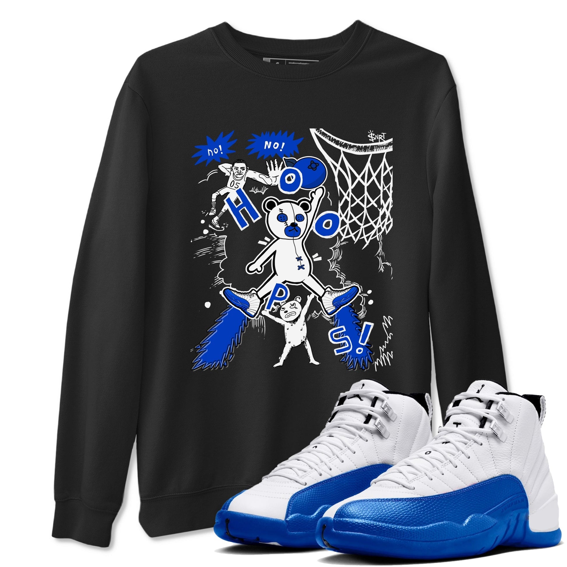 Stop The Bear Sneaker Tees - Air Jordan 12 Blueberry