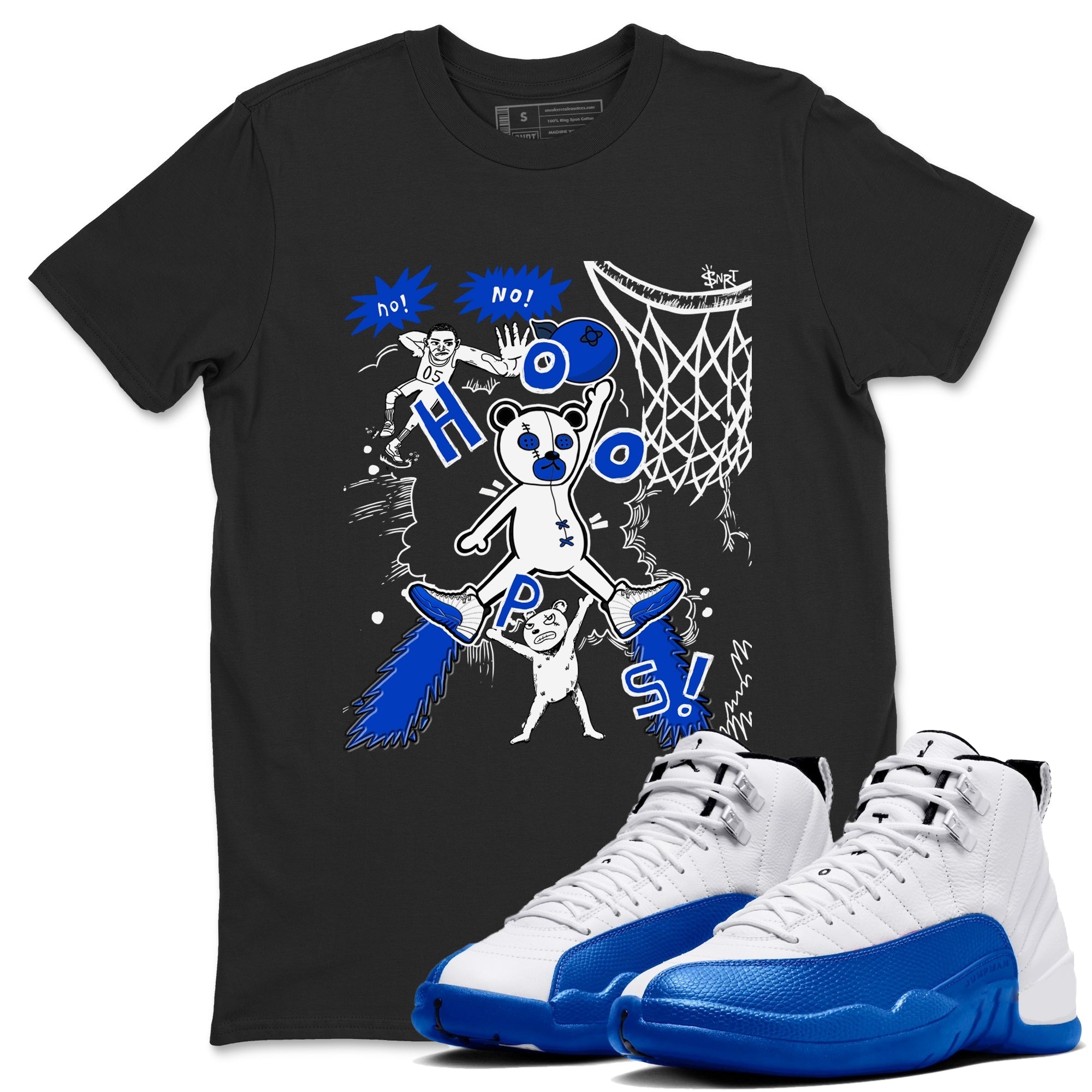 Stop The Bear Sneaker Tees - Air Jordan 12 Blueberry