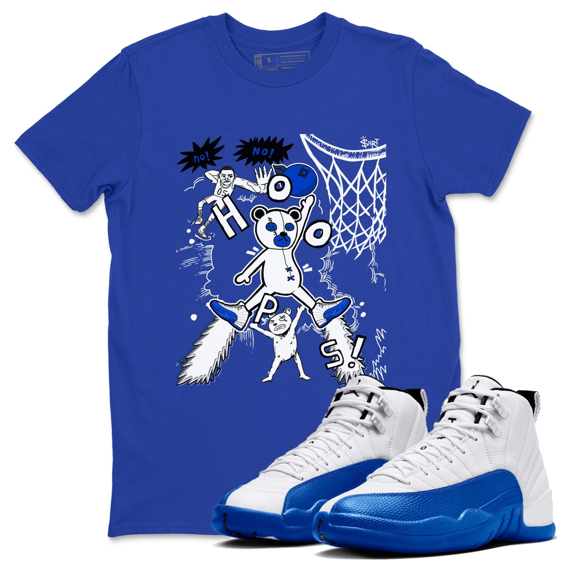 Stop The Bear Sneaker Tees - Air Jordan 12 Blueberry
