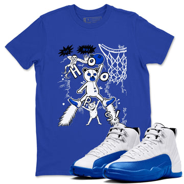 Stop The Bear Sneaker Tees - Air Jordan 12 Blueberry
