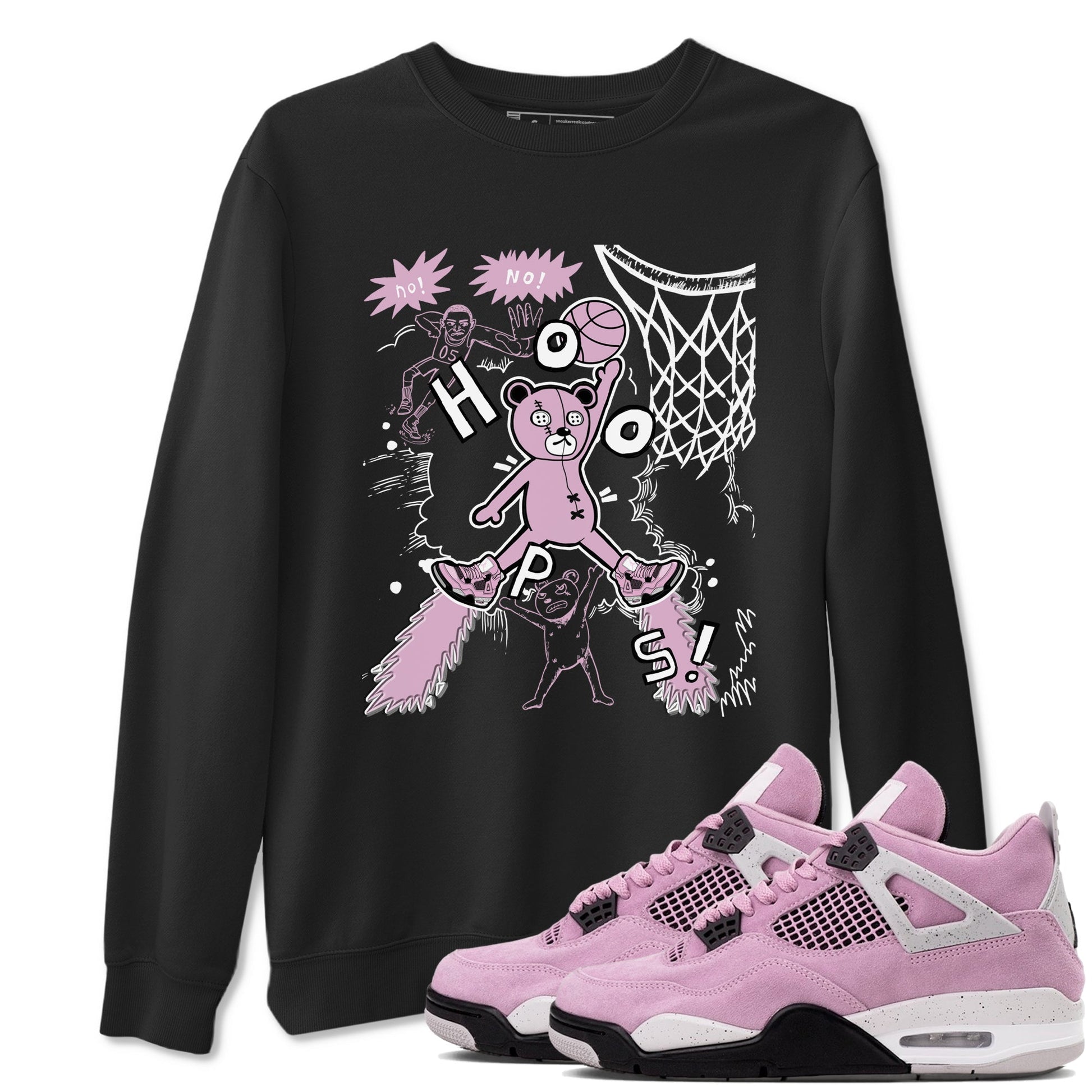 Stop The Bear Sneaker Tees - Air Jordan 4 Orchid