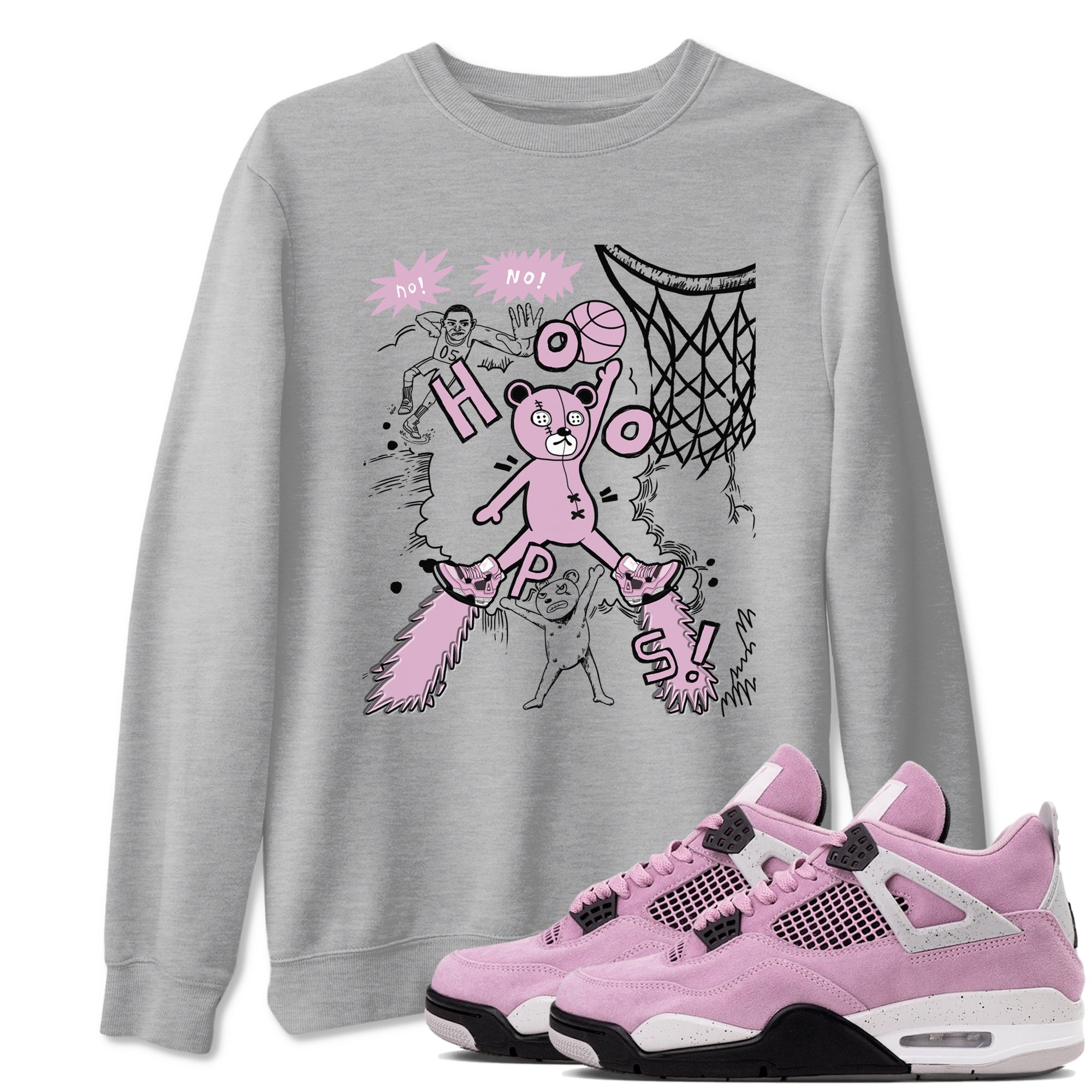 Stop The Bear Sneaker Tees - Air Jordan 4 Orchid