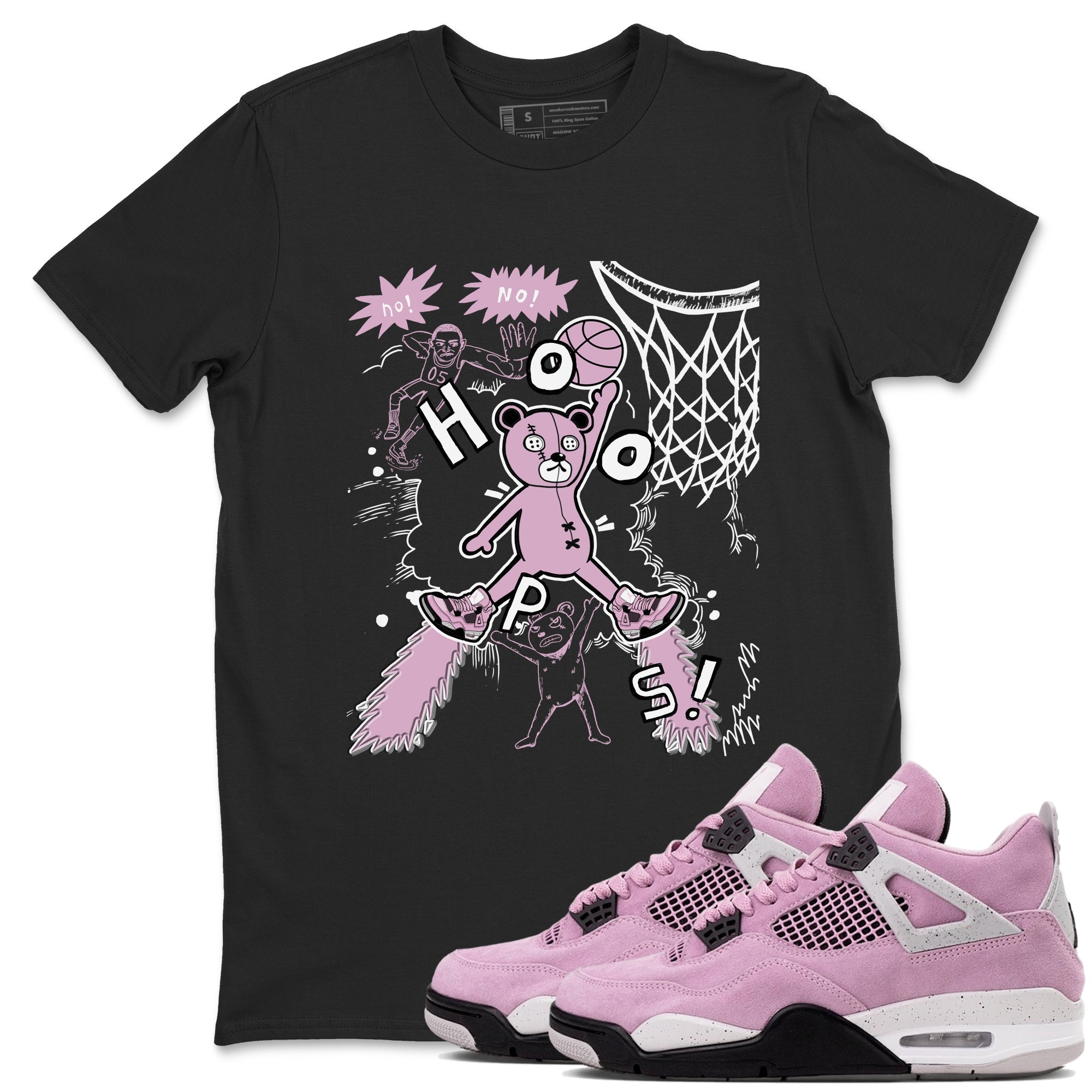 Stop The Bear Sneaker Tees - Air Jordan 4 Orchid