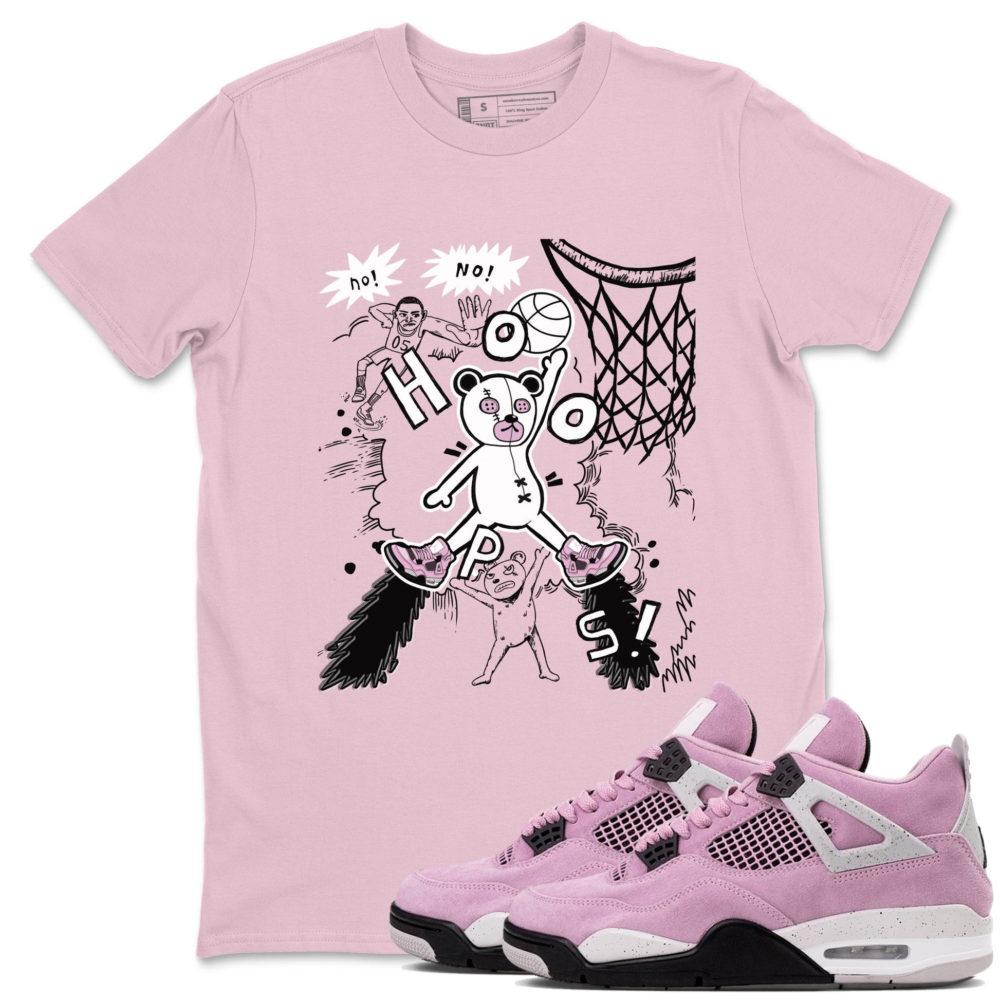 Stop The Bear Sneaker Tees - Air Jordan 4 Orchid