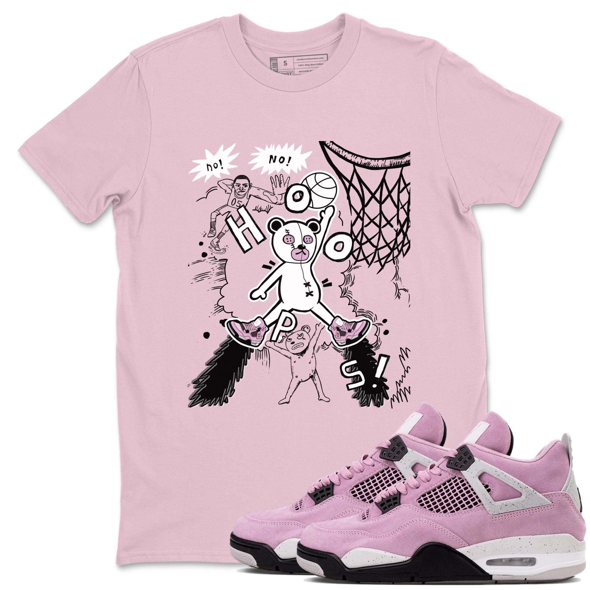 Stop The Bear Sneaker Tees - Air Jordan 4 Orchid