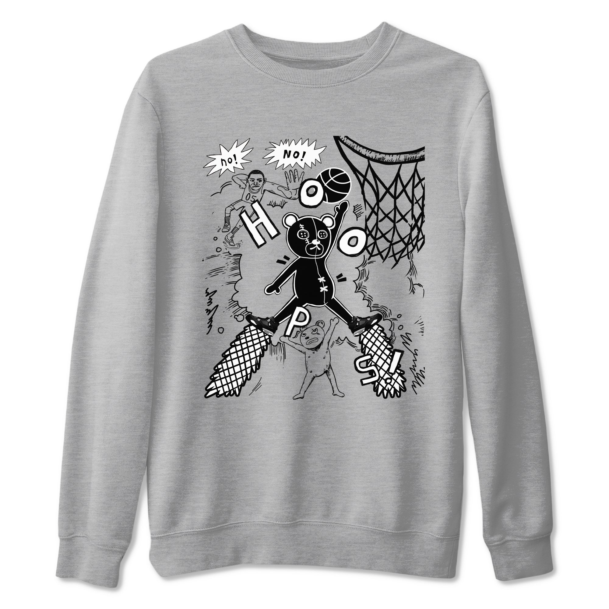Stop The Bear Sneaker Tees - Air Jordan 4 White Thunder