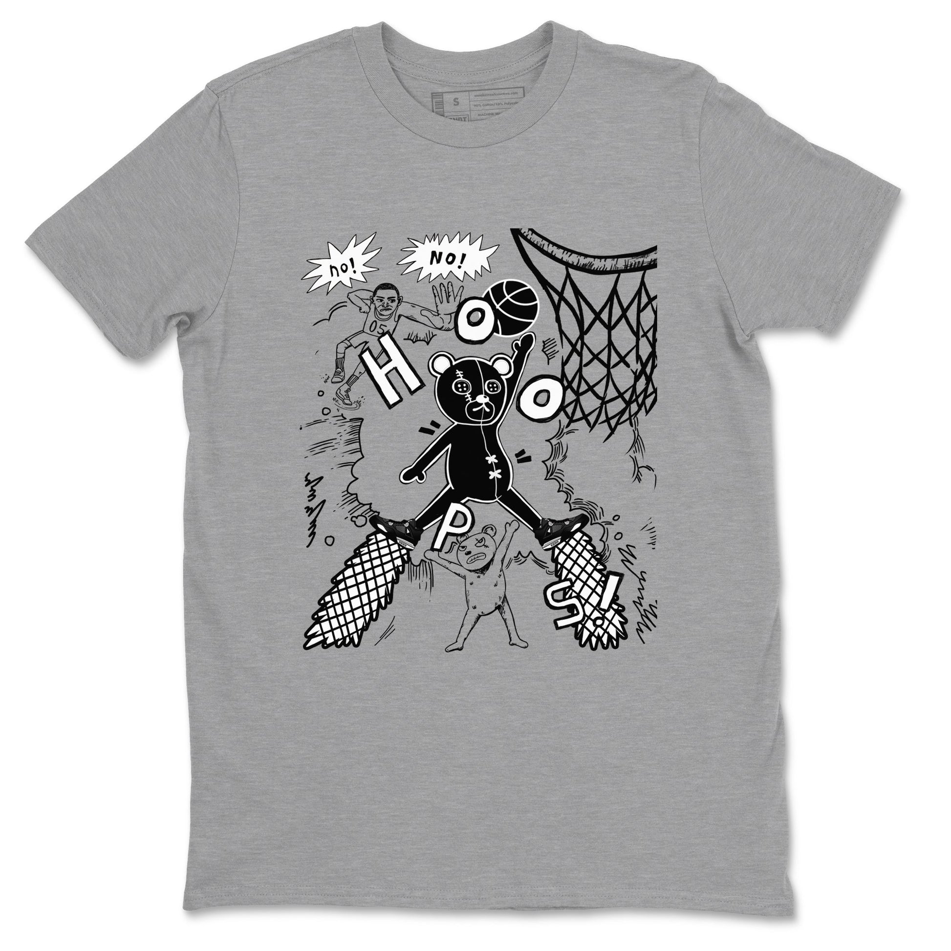Stop The Bear Sneaker Tees - Air Jordan 4 White Thunder