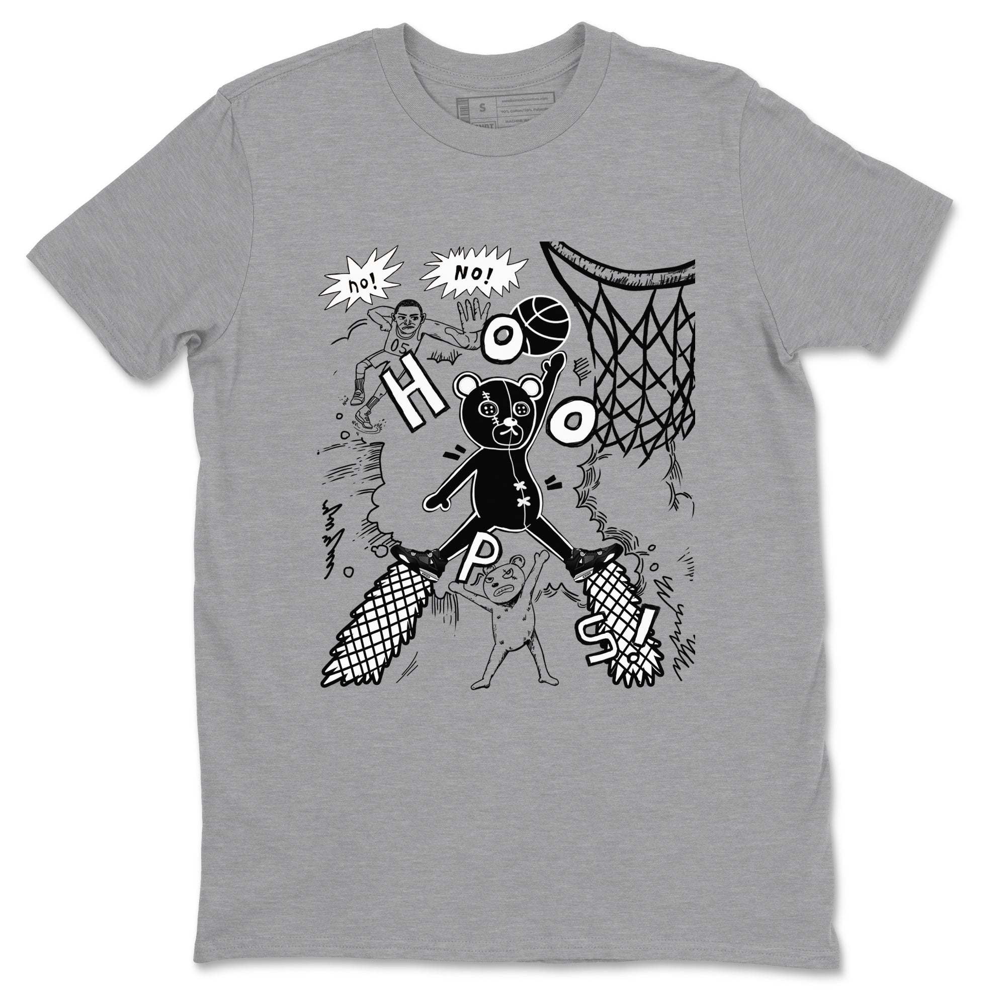 Stop The Bear Sneaker Tees - Air Jordan 4 White Thunder