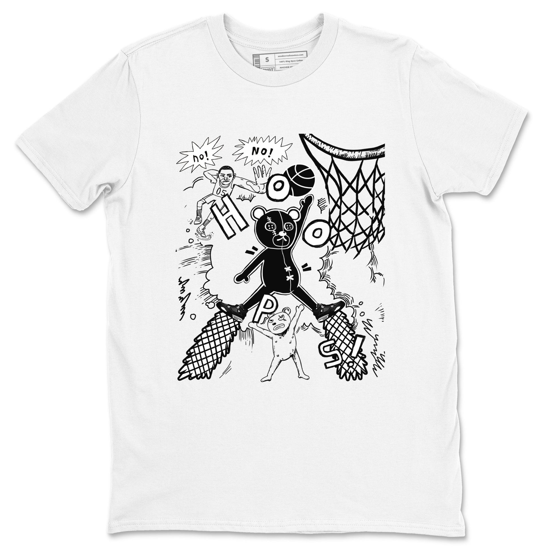Stop The Bear Sneaker Tees - Air Jordan 4 White Thunder