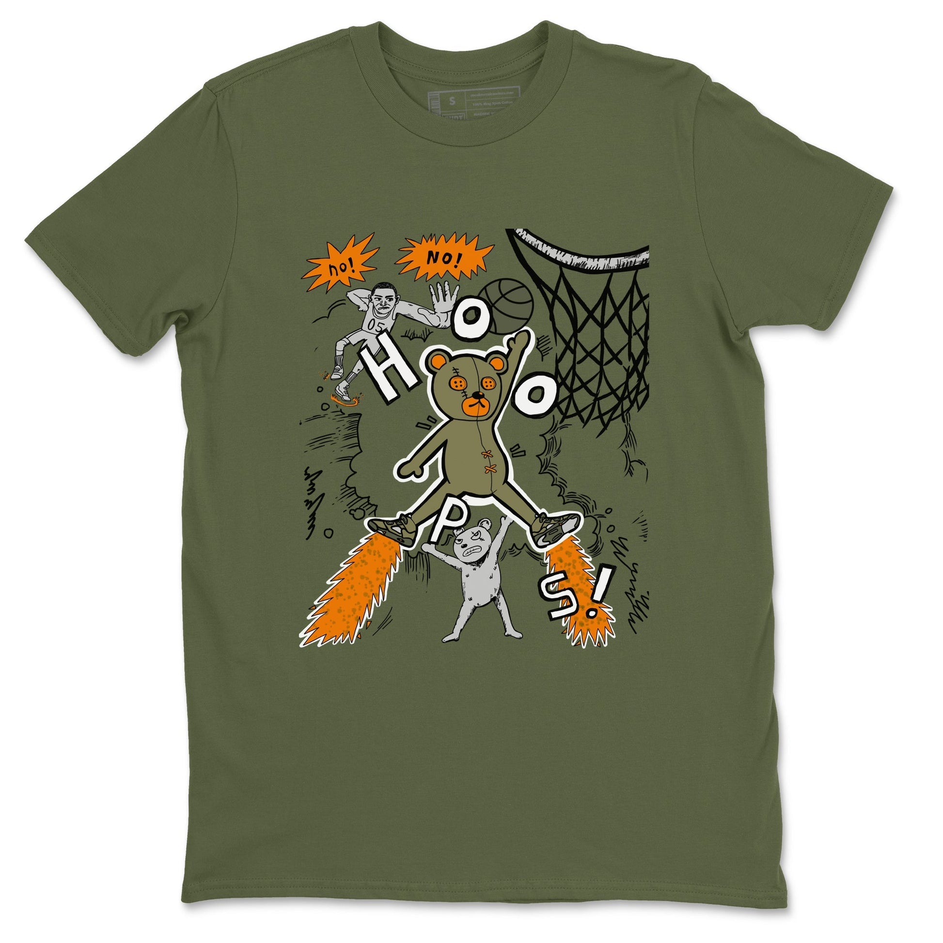 Stop The Bear Sneaker Tees - Air Jordan 5 Olive