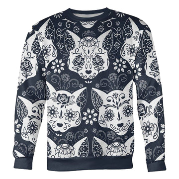 Sugar Skull Cats Sweater ? Usalast