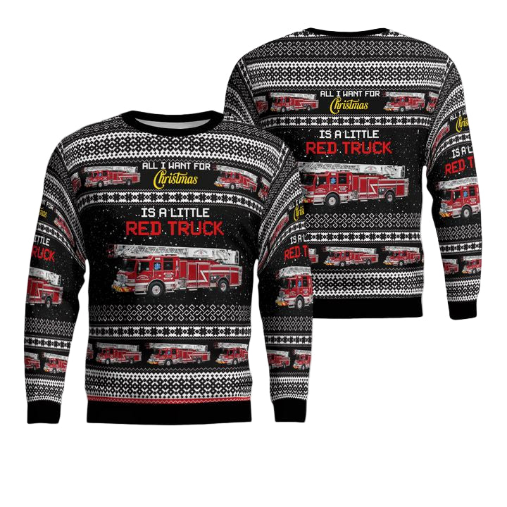 Sugarcreek Ohio Sugarcreek Fire Rescue Christmas Sweater 3D ? Usalast