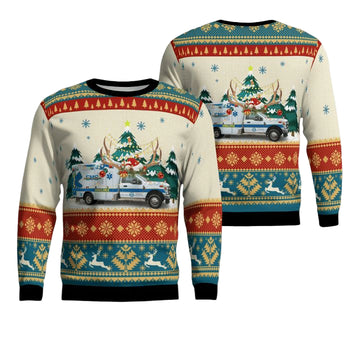 Sumner County EMS Christmas AOP Sweater ? Usalast