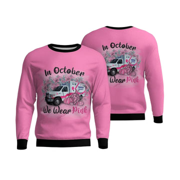 Sunstar Paramedics In Octorber We Wear Pink AOP Sweater ? Usalast