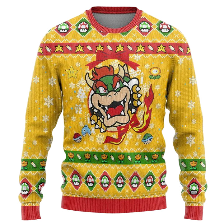 Super Mario Bowsers Fury Christmas Sweater ? Usalast