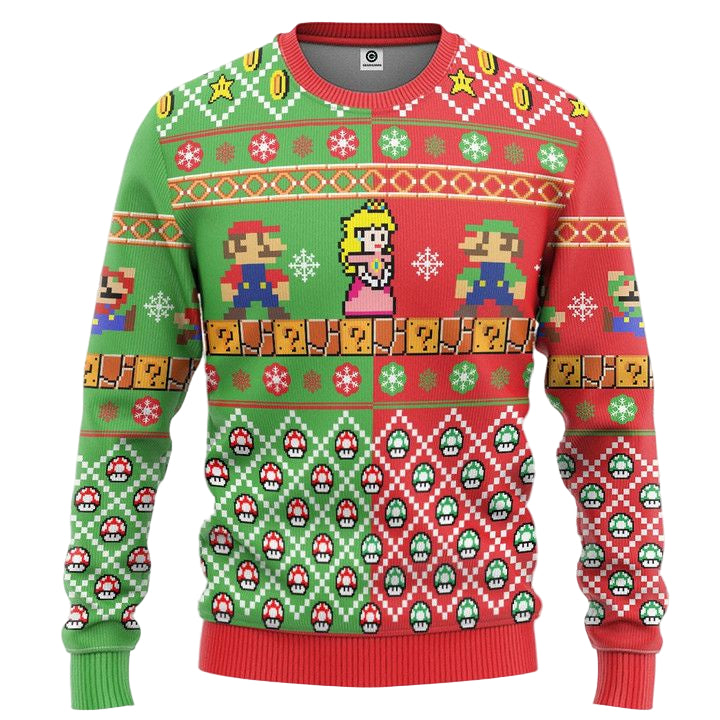 Super Mario Bros Christmas Sweater ? Usalast