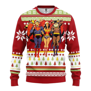 Superman Batman Wonder Woman Ugly Christmas Sweater Amazing Gift Idea Thanksgiving Gift ? Usalast