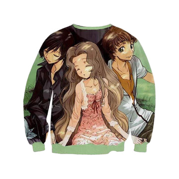Suzaku Lelouch Nunnally Sweater ? Code Geass 3D Printed Sweater Sh9754 ? Usalast
