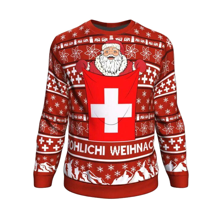 Switzerland Christmas All-Over Sweater Th6 ? Usalast
