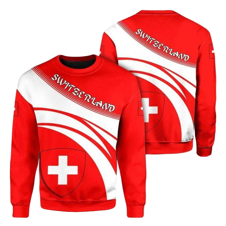 Switzerland Coat Of Arms Sweater Cricket Style J5W ? Usalast