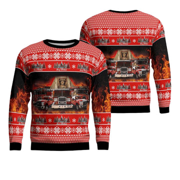 Syracuse Onondaga County New York Taunton Fire Department Christmas Sweater 3D ? Usalast