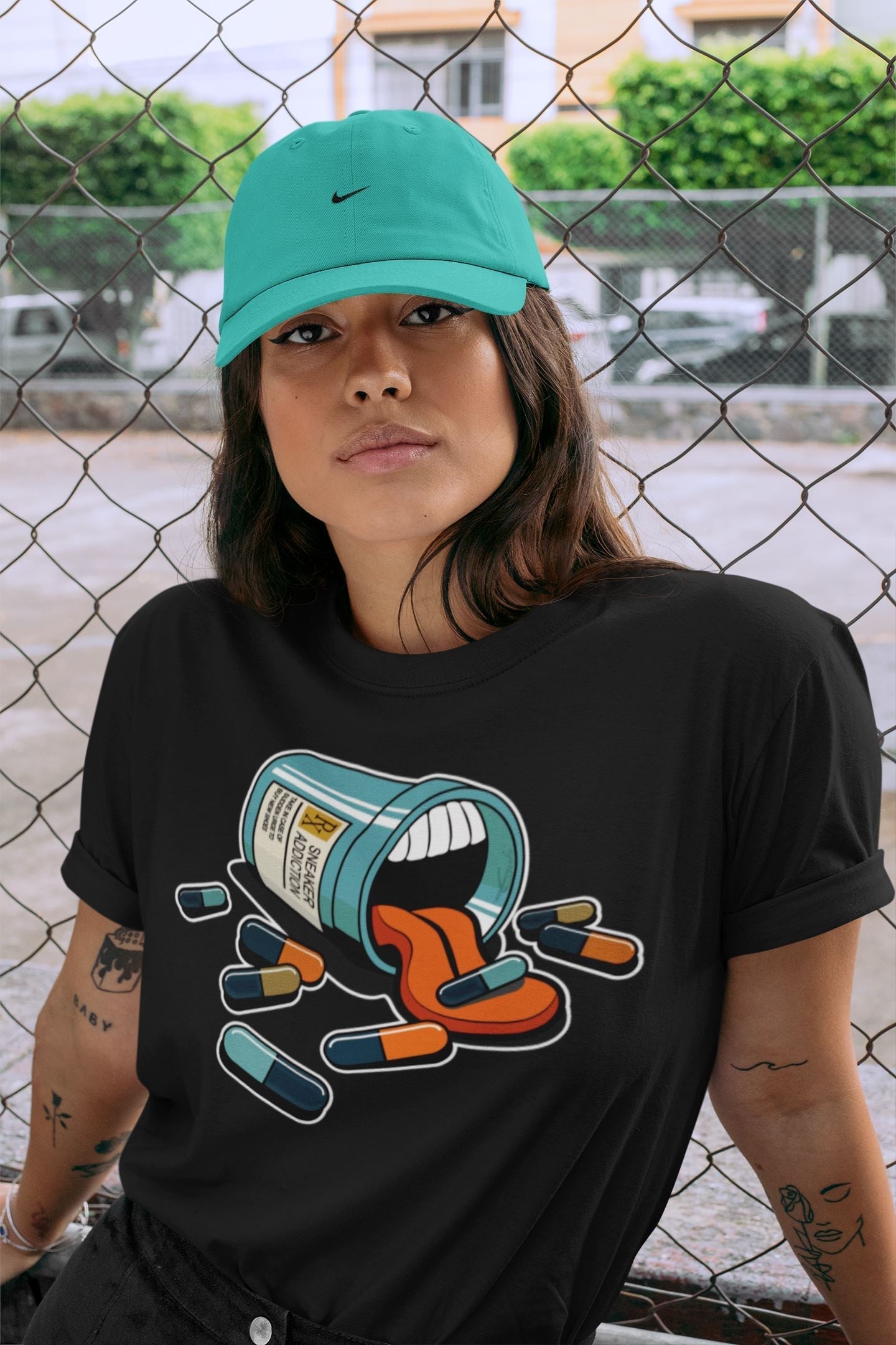 Sneaker Addiction Unisex Tops - Yeezy 700 Faded Azure