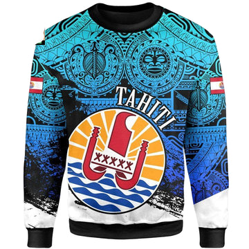 Tahiti Sweater Coat Of Arms Blue Special A02 ? Usalast