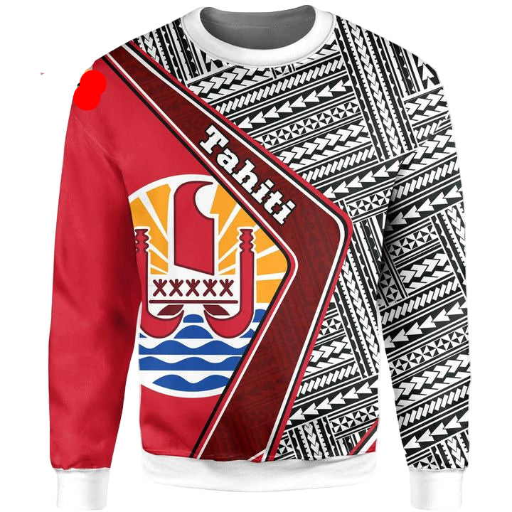 Tahiti Sweater ? Polynesian Coat Of Arms A224 ? Usalast