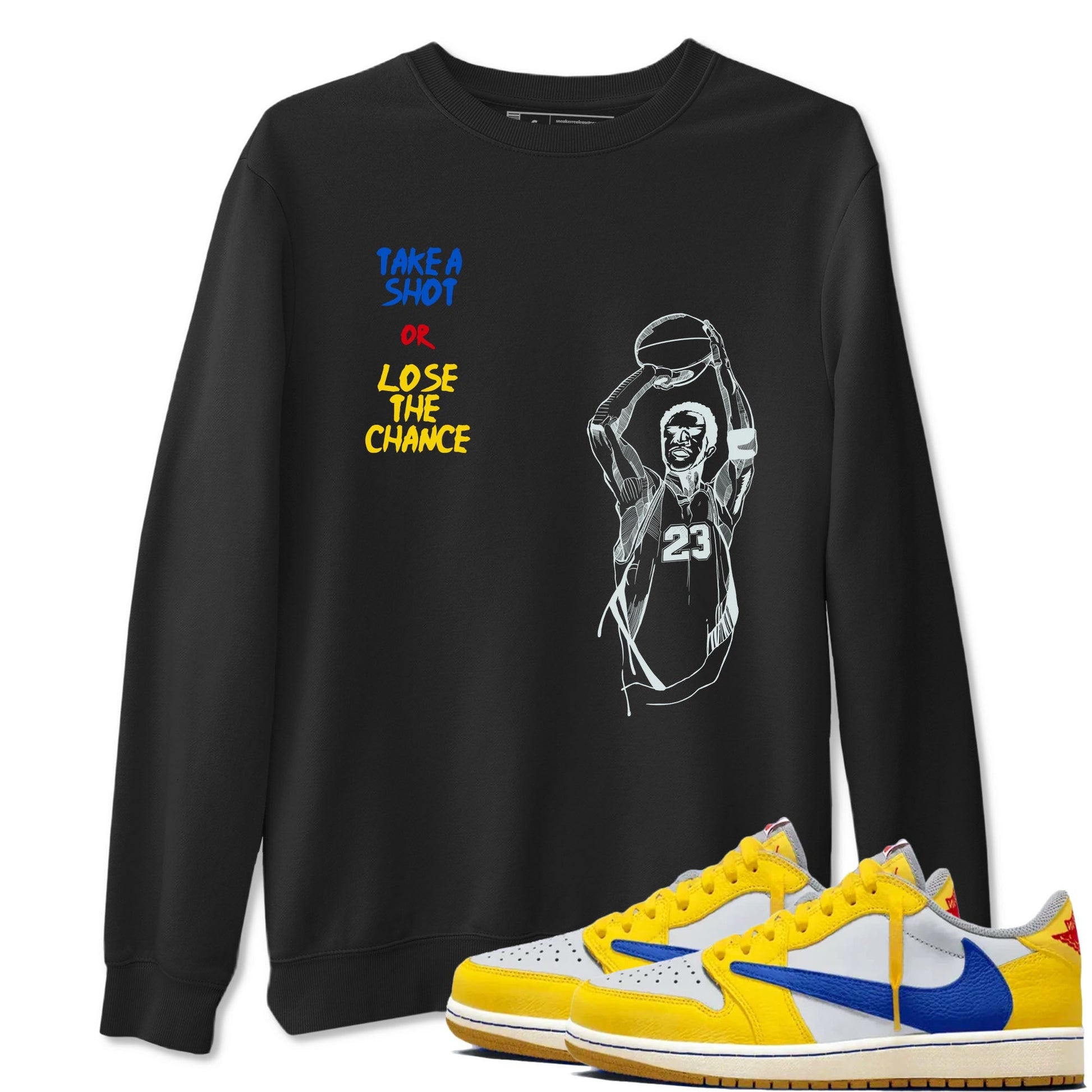 Take A Shot Sneaker Tees - Air Jordan 1 Travis Scott Canary