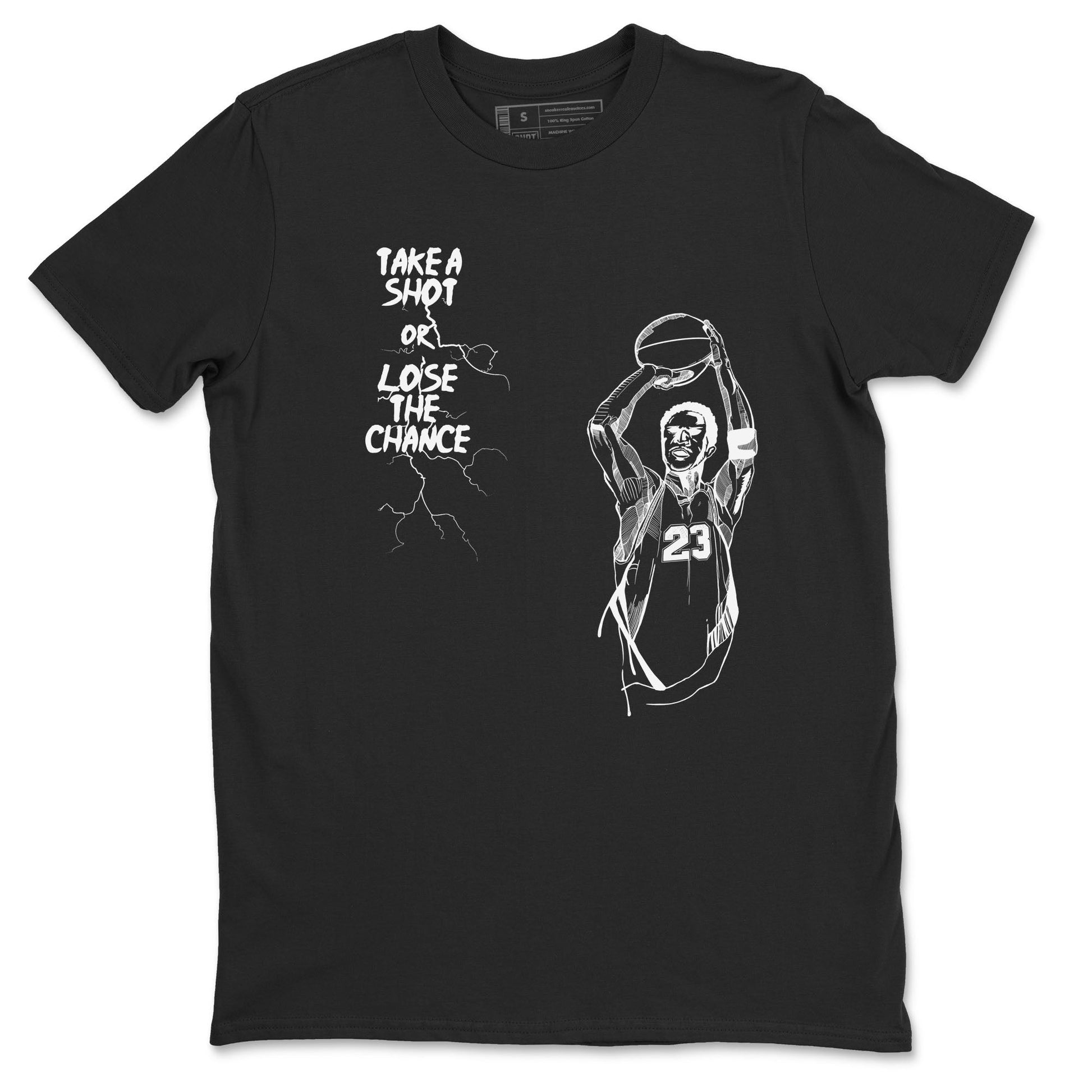 Take A Shot Sneaker Tees - Air Jordan 4 White Thunder