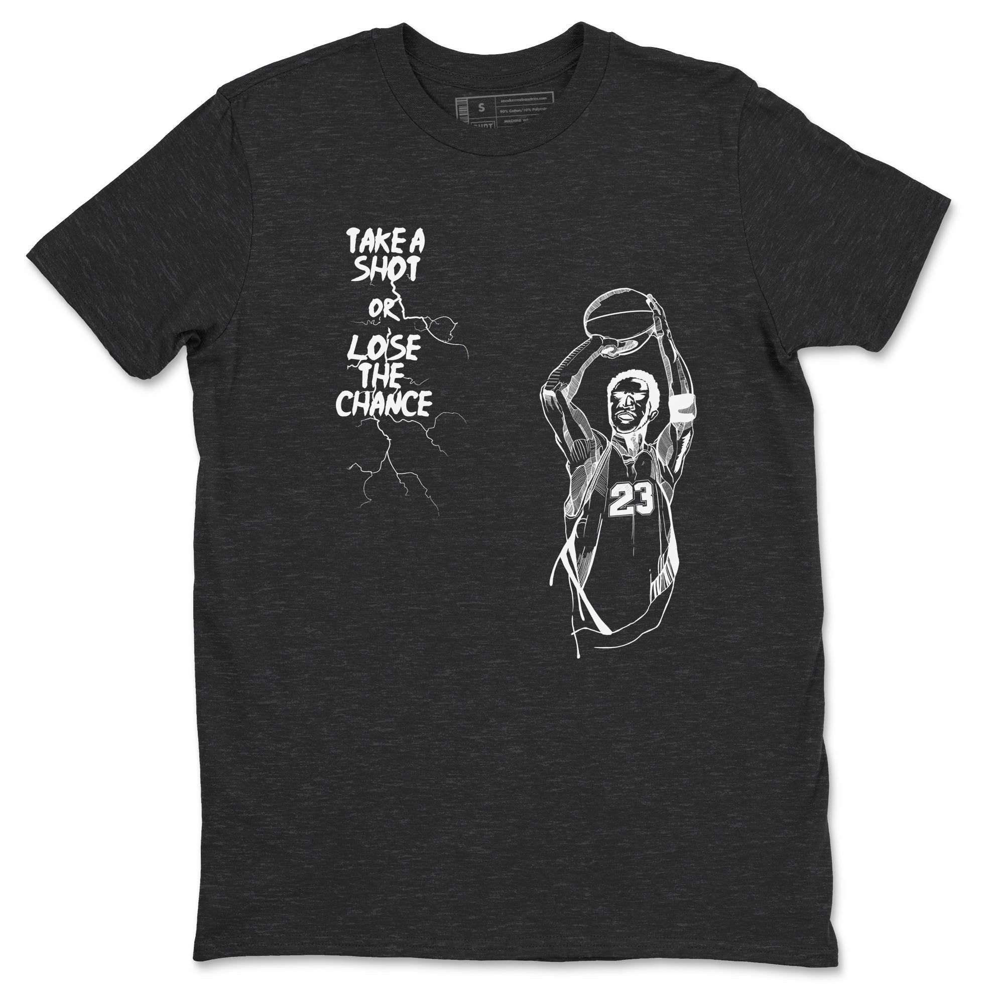 Take A Shot Sneaker Tees - Air Jordan 4 White Thunder